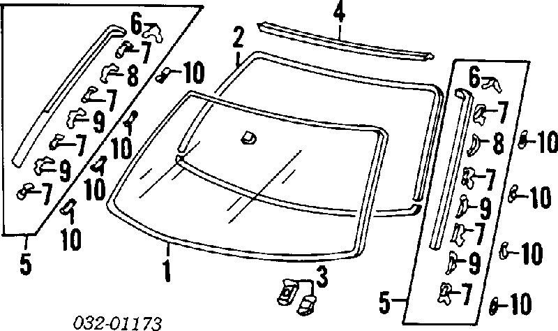 73111SR1E00 Honda Pára-brisas