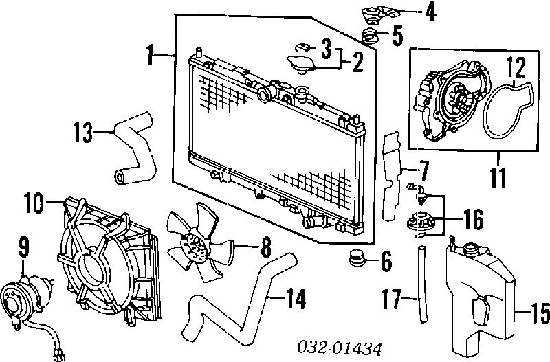 19222PT0300 Honda Vedante de bomba de água