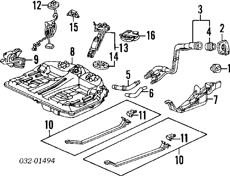 Elemento de turbina da bomba de combustível Mazda B6DA13350 preço, a partir de 24,16 USD