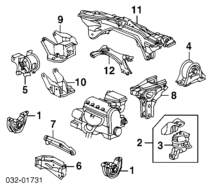 Compre 57447 Metalcaucho Coxim (suporte) direito de motor