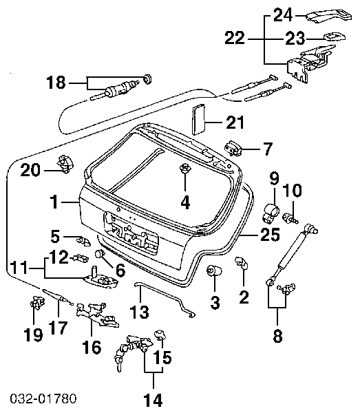Compre 120256 Maxgear Amortecedor de tampa de porta-malas (de 3ª/5ª porta traseira)