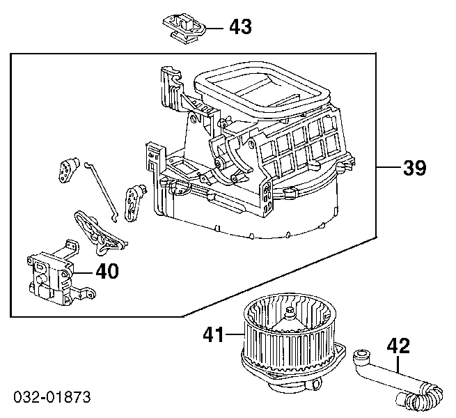 79310S30A01 Honda Motor de ventilador de forno (de aquecedor de salão)