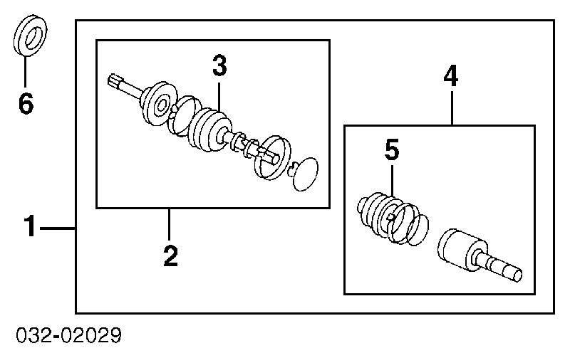 8941733043 Honda Junta homocinética externa dianteira