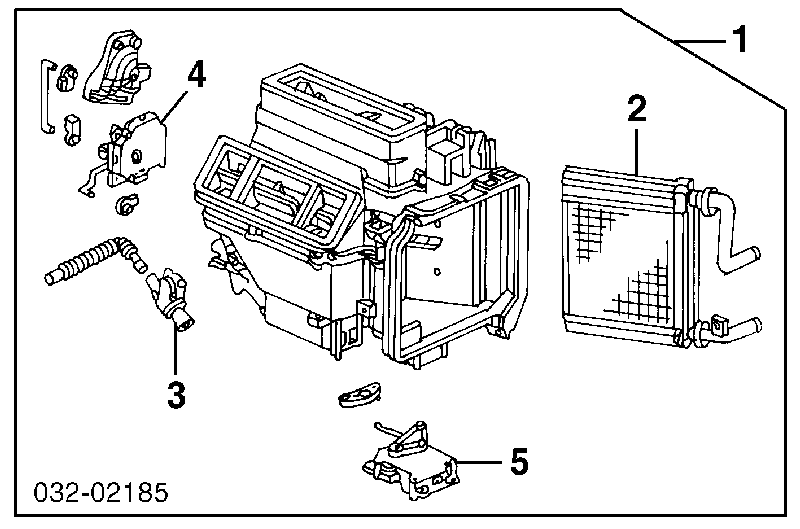 Radiador de forno (de aquecedor) para Honda Accord VI CG