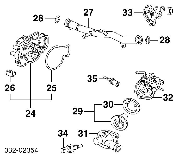 37870PK2005 Honda Sensor de temperatura do fluido de esfriamento
