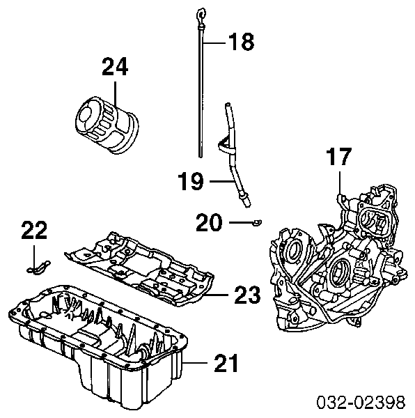15400PR3014 Honda Filtro de óleo