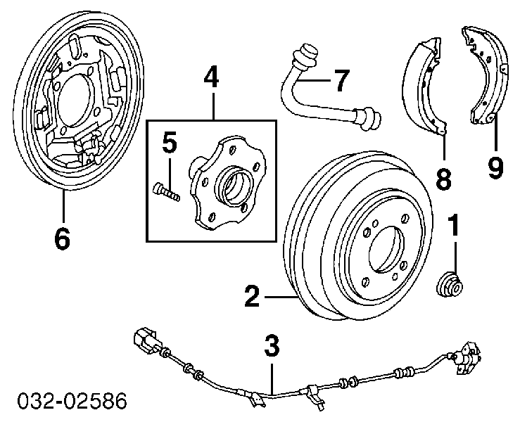 42210S10A00 Honda Cubo traseiro