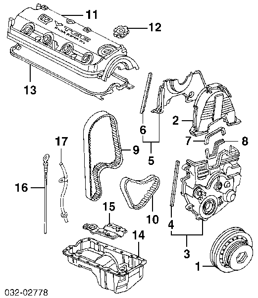 13405PAAA01 Honda Correia da árvore de equilibração