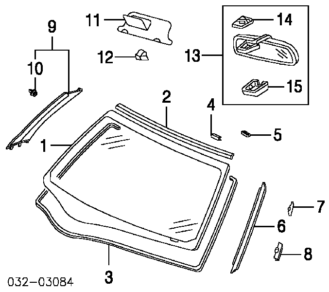 Pára-brisas para Honda Civic VII ES, ET