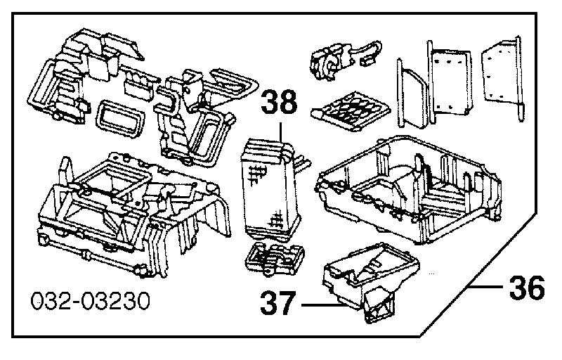 79110SR3A01 Honda Radiador de forno (de aquecedor)