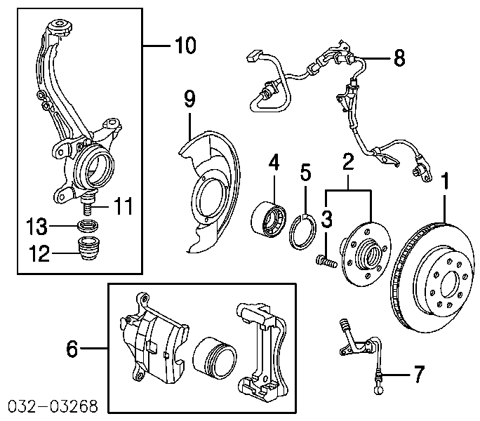 51225S84A01 Honda Bota de proteção de suporte esférico inferior