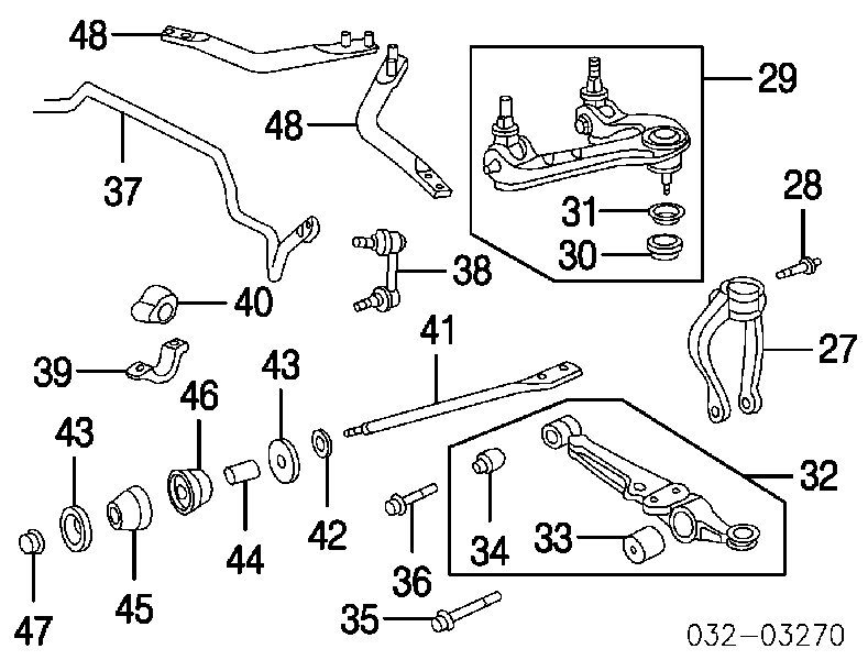 Bucha de estabilizador dianteiro Japan Parts RU4011 preço, a partir de 3,63 USD