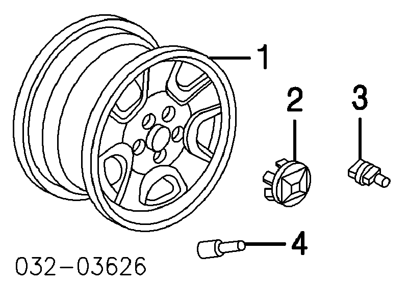 90381S87A01 Honda Porca de roda