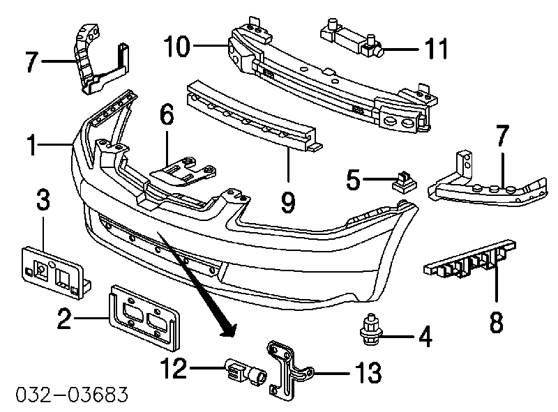 Cápsula (prendedor) de fixação do pára-choque traseiro Honda 91503SZ3003 preço, a partir de 0,72 USD