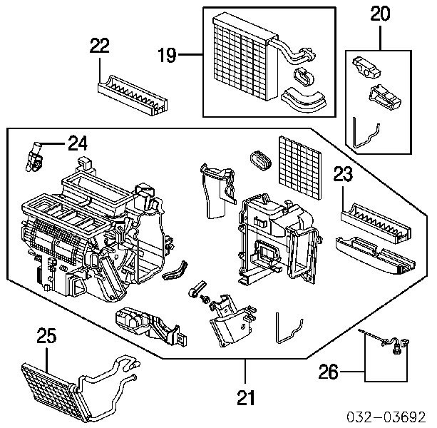 79115SDAA01 Honda Radiador de forno (de aquecedor)