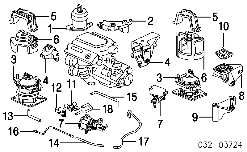 Coxim (suporte) direito de motor Honda 50820SDBA01 preço, a partir de 54,13 USD