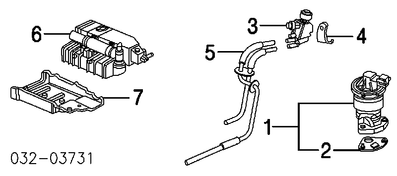 18715PB2000 Honda Vedante de válvula EGR de recirculação