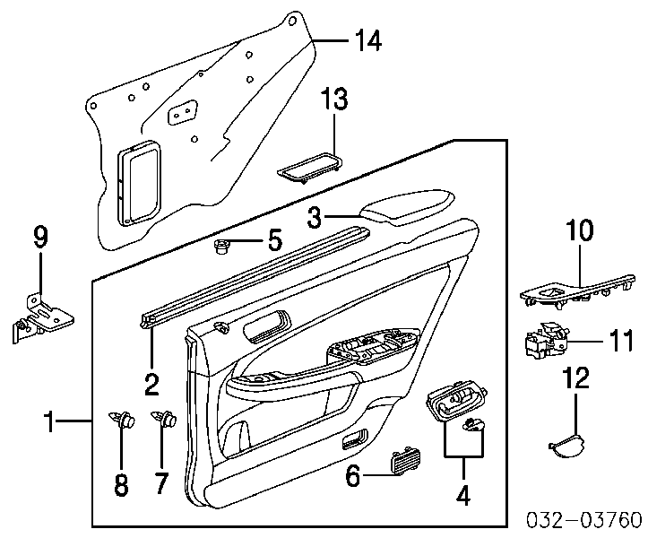 35770SDAA21 Honda Botão traseiro de ativação de motor de acionamento de vidro