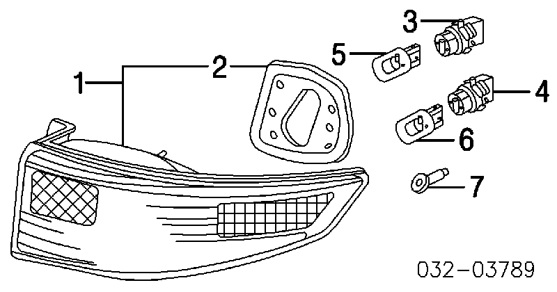 34906ST5003 Honda Lâmpada