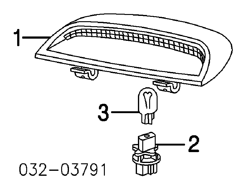 Sinal de parada traseiro adicional para Honda Accord VII CL, CM
