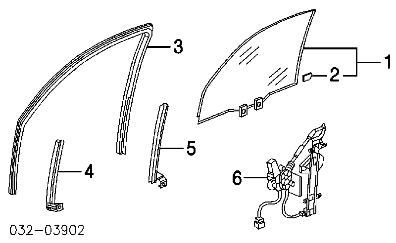 Mecanismo de acionamento de vidro da porta dianteira direita Honda 72210S9AA02 preço, a partir de 103,86 USD