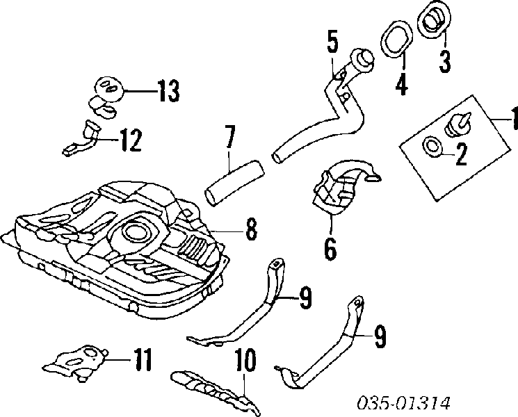 Tanque de combustível Mazda 323 F IV BG