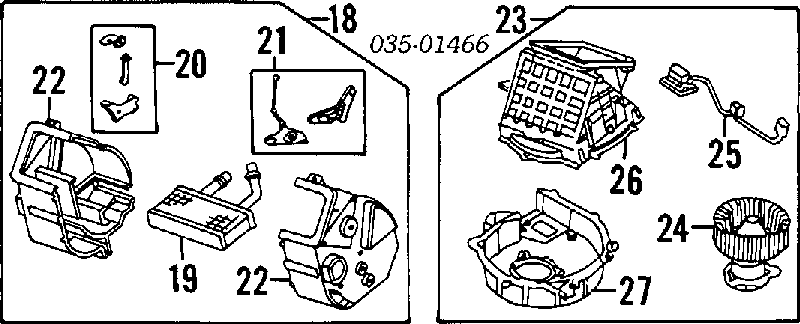 BR7061B10 Mazda Motor de ventilador de forno (de aquecedor de salão)
