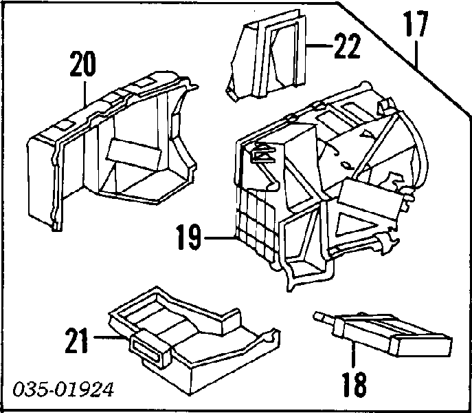 Radiador de forno (de aquecedor) para Mazda 626 III GD