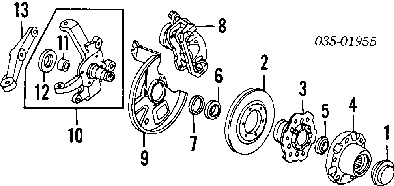 Compre B00133047 Mazda Rolamento de cubo dianteiro