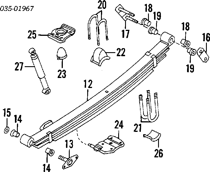 1441244 Ford Amortecedor traseiro