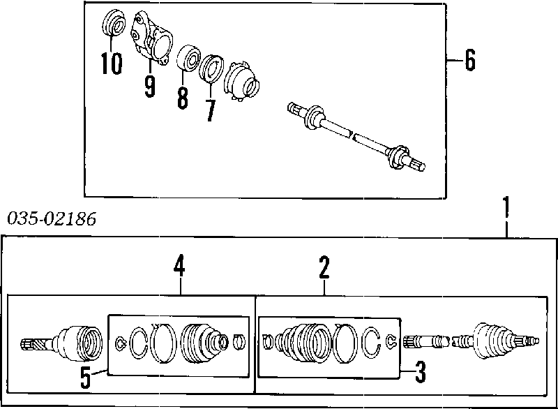 Bucim de rolamento suspenso dianteiro da árvore intermédia Mazda G56025744 preço, a partir de 11,30 USD