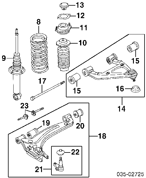 Braço oscilante superior esquerdo de suspensão dianteira Mazda GP9A34250A preço, a partir de 39,52 USD