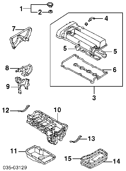 B54113890A Mazda Válvula PCV de ventilação dos gases de cárter