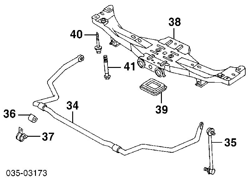 G56428156 Mazda Bucha de estabilizador traseiro