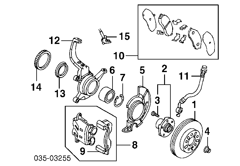 Porca de cubo dianteiro Mazda GJ2133042B preço, a partir de 9,22 USD