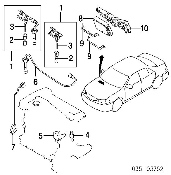 N3A118221A Mazda Sensor de posição da árvore distribuidora