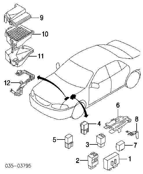 Relê de pisca-pisca Mazda 323 F V BA