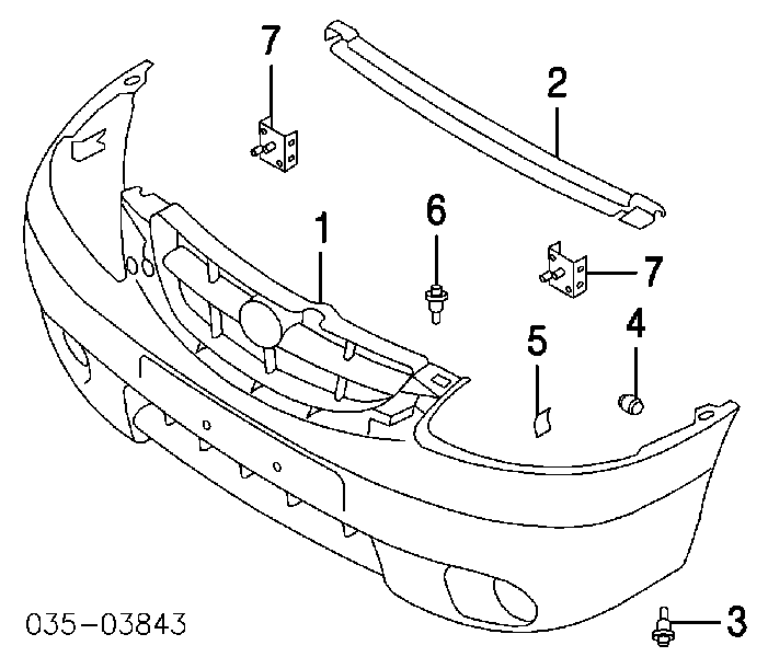 Reforçador do pára-choque dianteiro Ford Escape  