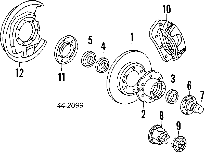 9031166003 Toyota Bucim de cubo dianteiro