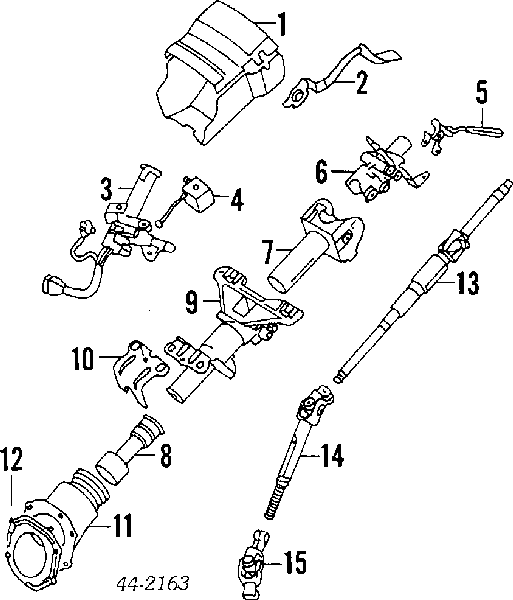 4520932020 Toyota Junta universal inferior da árvore da coluna de direção