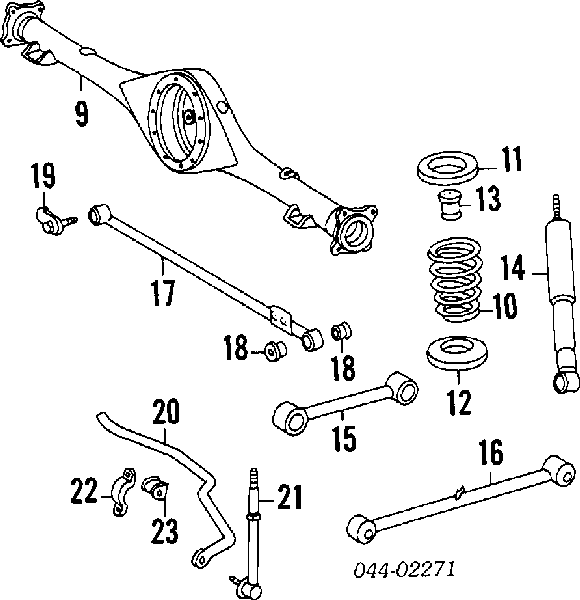4830635160 Toyota Pára-choque (grade de proteção) de amortecedor traseiro
