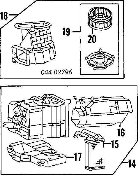 8710712410 Toyota Radiador de forno (de aquecedor)