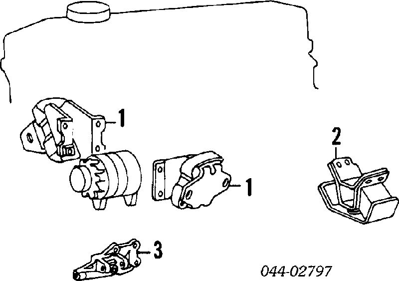 Coxim de transmissão (suporte da caixa de mudança) EEM9199 Kavo Parts