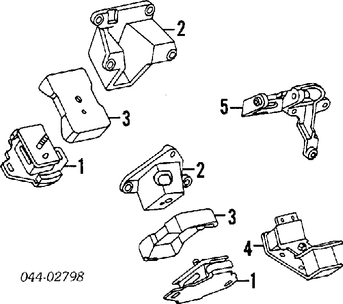 Coxim (suporte) traseiro de motor para Toyota 4 Runner  N130