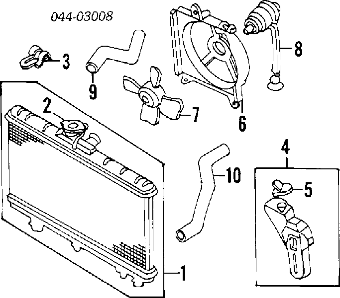 1632211080 Toyota Mangueira (cano derivado) do sistema de esfriamento