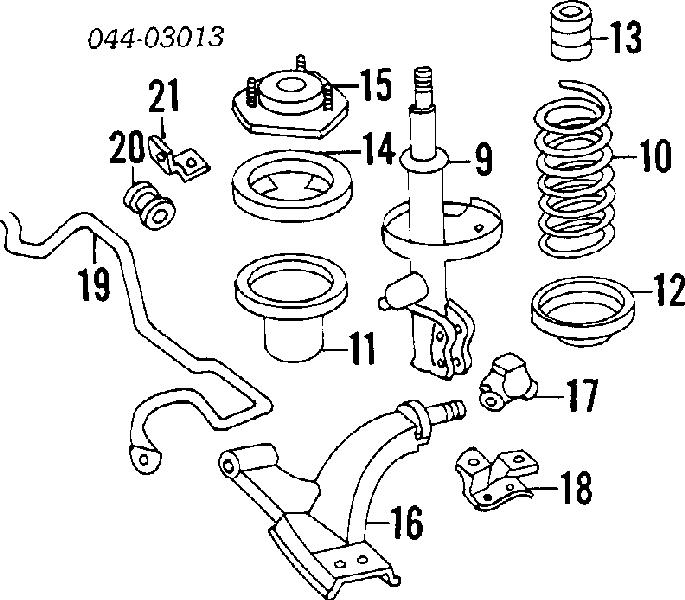 4851112350 Toyota Amortecedor dianteiro