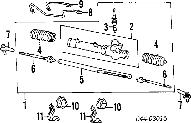 Bota de proteção do mecanismo de direção (de cremalheira) Lemforder 15743
