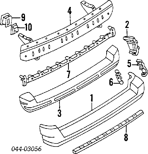 Reforçador do pára-choque traseiro Toyota 5202312240 preço, a partir de 86,26 USD