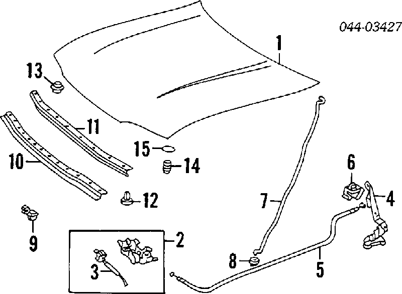 9054115019 Toyota Coxim superior do radiador de aparelho de ar condicionado