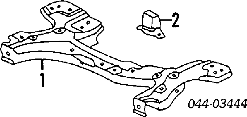 5120112380 Toyota Viga de suspensão dianteira (plataforma veicular)